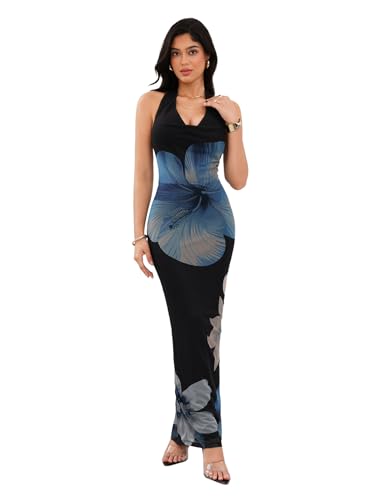 Amazon.com: SOLY HUX Women's Floral Print Mesh Halter Bodycon Dress Cowl Neck Tie Backless Maxi Dresses Black Flower X-Small : Clothing, Shoes & Jewelry Amazon.com: SOLY HUX Women's Floral Print Mesh Halter Bodycon Dress Cowl Neck Tie Backless Maxi Dresses Black Flower X-Small : Clothing, Shoes & Jewelry
