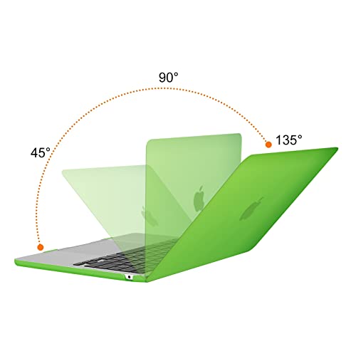 MOSISO Compatible with MacBook Air 13.6 inch Case 2022 Release A2681 M2 Chip with Liquid Retina Display & Touch ID, Protective Plastic Hard Shell Case Cover, Lime Green