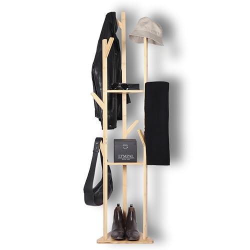 LYMPAL EASY WAY   Perchero de Pie de Madera