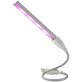 Odoukey Lumière de Plantes succulentes, lumière de Plante LED Lampe de Culture succulente avec Un Tuyau Flexible USB pour Le Jardin à Maison Hydroponie en Serre 21 Lampes LED Plant