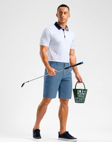 Image of Soothfeel Men's Casual Shorts 5 /7 /9 Inch Golf Dress Shorts for Men Flat Front Work Lightweight Quick Dry with 4 Pockets