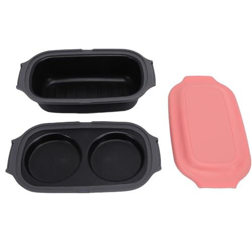 Zhjvihx Olla para Huevos y Parrilla para Microondas, Utensilios de Cocina Antiadherentes para Desayuno Rápido, Tocino, Verduras, Filete en la Cocina, Dormitorio, Oficina