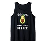 Funny Vegan Girls Taste Better Healthy Life Vegetarian Women Tank Top