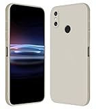 RankOne Custodia per Xiaomi MI 8 (6.21" Inches) Cover Morbida in Silicone TPU - Bianco antico