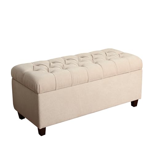 Homepop Home Decor | Tufted Ainsley Button Storage Ottoman Bench