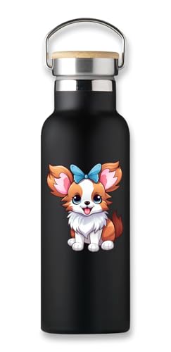 Papillon - Termo térmico para café, diseño de dibujos animados, botella ecológica