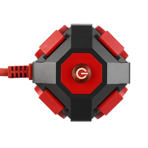 REV PowerGlobe, kostka do gniazdka, przełącznik, IP44, czerwona, 1,4 m, 3680 W
