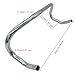 Menolana Road Bike Handlebar Drop Bar Handlebar Lightweight Accessory Curved Aluminum Cycling Bar Curved Bike Handlebars Professional, Silver