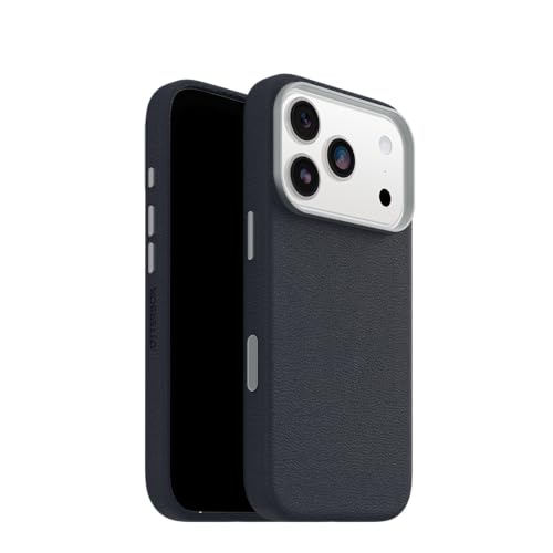 Image of OtterBox iPhone 17 Pro Symmetry Series Cactus Leather Case - Blue Sentiment - Slim, Premium Protective iPhone Case