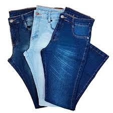 kit 3 calça jeans masculina slim com elastano (40)