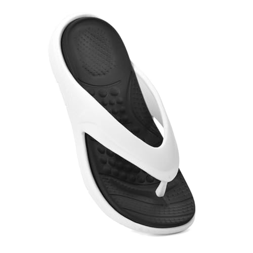 Image of YOHO Snugly Flip Flops for Men | Orthopedic Slippers & Relieving Acupressure | Waterproof Monsoon Footwear | Dual-Tone Design