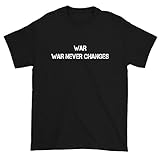 Mens War Never Changes Small Black T-Shirt
