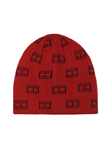 Tommy Hilfiger Boys' Reversible Cold Weather Beanie, Red, 4-7 #TOP1