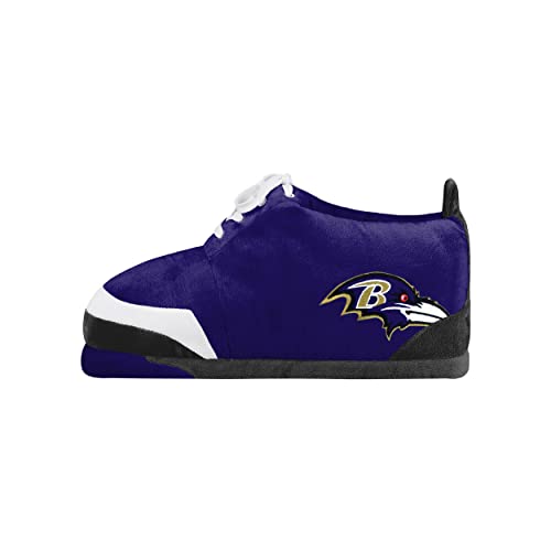 Image of FOCO Mens NFL Team Logo Plush Oversized Sneaker Slippers