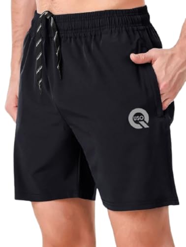 Image of Men's Knee Length Stretchable Shorts Pack of 1- Any Colour Shorts Will BE Sent to You