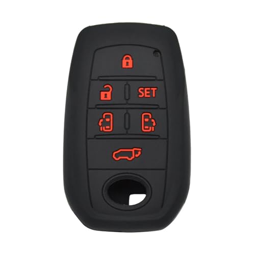 Housse de protection pour clé de véhicule Toyota Alphard et Tarago, étui 6 boutons haut de gamme