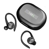 Wireless Earbuds Kopfhörer, Wireless In Ear Bud Wasserdichte Ears Phones, Kopfhörer mit Mikrofon, Noise Cancelling Sport Kopfhörer, Laptop und Handy kompatibel, Bequeme Passform für den aktiven