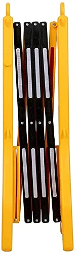 Barrière mobile extensible avec bandes réfléchissantes pour contrôle des foules