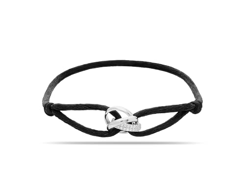 joy-d 3 Rings Bracelet String with Zircon Ring (Sterling Silver)