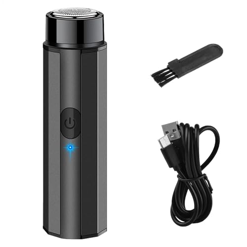 -afeitadora Máquina de afeitar eléctrica portátil: afeitadora para hombres, carga USB, afeitadora de barba húmeda y seca en bolsillo, perfecta para viajar, cortapelos conveniente