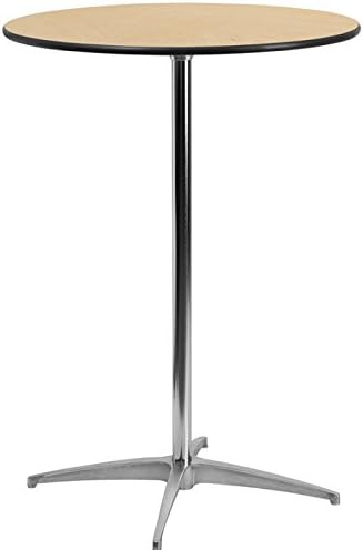 Miniatura 1 de Banquet Tables Pro Mesa redonda de madera de 30 pulgadas de diámetro con columnas de 30 y 42 pulgadas