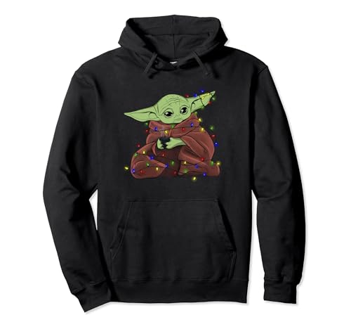 Star Wars: Mandalorian Grogu In Lights Christmas Pullover Hoodie