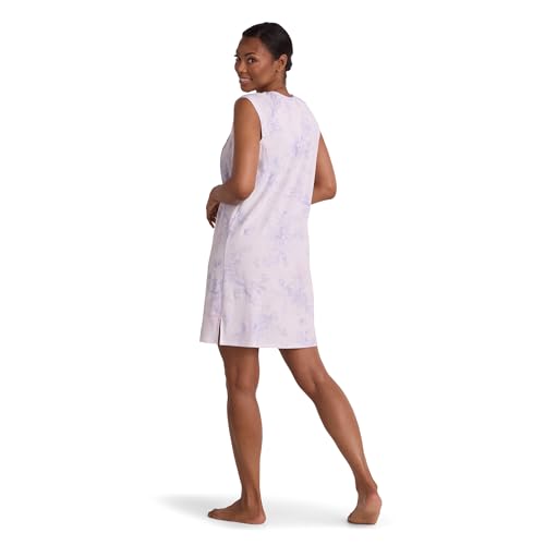 Image of Miss Elaine Short Cottonessa Nightgown, Short Sleeves and Beautiful Pattern Gown, Sleepwear & Loungewear