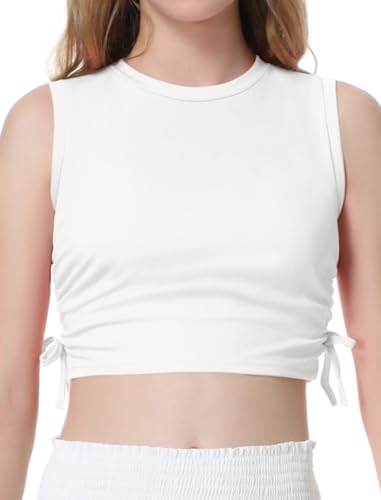 Image of EXARUS Girls Crop Tank Top Dance Hip Hop Outfits Cheer Cropped Top