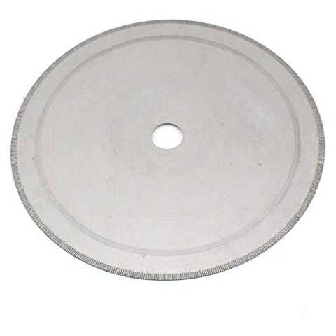 JINGLING 10" inch Diamond Lapidary Saw Blade Thin Notched Rim 1.2mm Trim Stone Cover