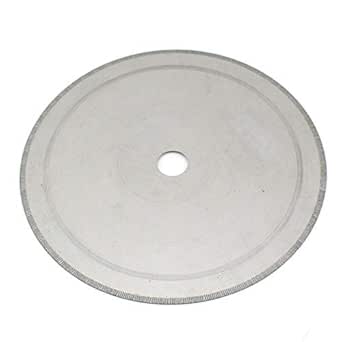 JINGLING 10-inch Diamond Lapidary Saw Blade Thin Notched Rim 1.2mm for Stone Trimming