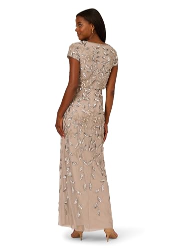 Image of Adrianna Papell Embellished Mikado Gown
