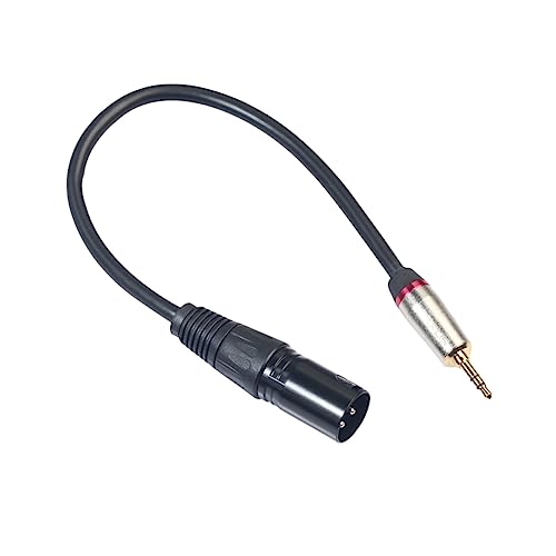 Dulcicasa 3.5mm �I�X to XLR �A�_�v�^�[�P�[�u�� 30cm ? �����b�L�[�q�A�����APVC �R�[�e�B���O�A�}�C�N�E�X�}�[�g�t�H���ڑ��p