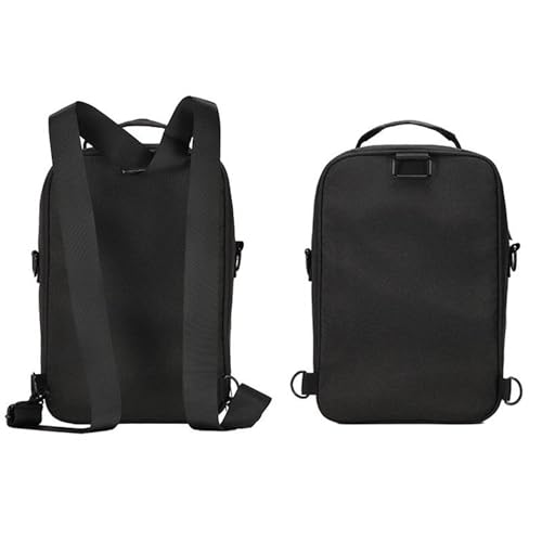 Sac à dos en cuir synthétique Wigento pour drone DJI Mini 5 Pro - Noir élégant