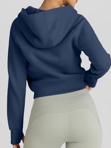 Image of Trendy Queen Womens Zip Up Hoodies Cropped Jackets Fall Clothes 2026