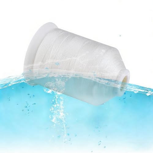 Hilo soluble para coser 700 m blanco 40WT miniatura 5
