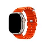 Ya en manzanajugosa.com: HdanMole Ocean Correa de silicona Compatible con Apple Watch Ultra 2 / Ultra 49mm 45mm 46mm 44mm 42mm 41mm 40mm 38mm, banda deportiva suave para iWatch Series 10 Ultra 9 8 7 6 5 4 3 2 1 SE, Naranja