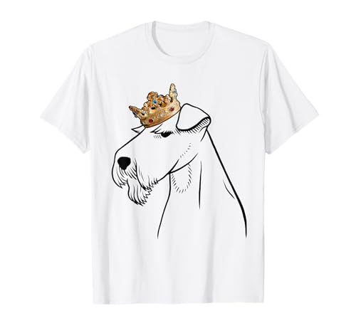Welsh Terrier Dog Wearing Crown T-Shirt