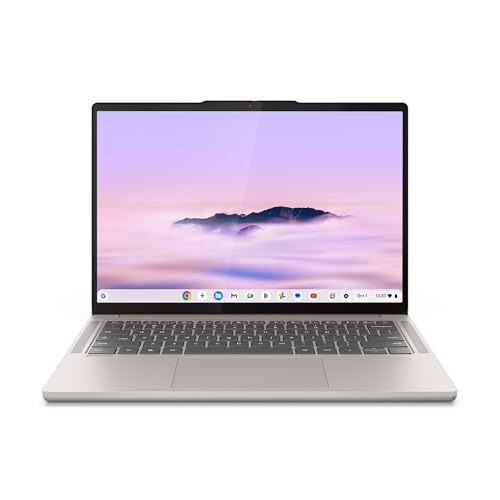 Lenovo Chromebook Plus Gen 10 | 14 OLED WUXGA Laptop | MediaTek Kompanio Ultra 910 | 12 GB RAM | 128 GB UFS 3.1 | Wi-Fi 7 | ChromeOS | Backlit keyboard | Seashell