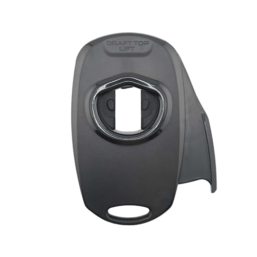 Draft Top LIFT Beer Soda Can Opener - Topless Can Opener - Can Cutter Top Remover - Handheld Safety Manual Can Opener - Smooth Edge Effortless Rip and Sip Opener (Black)