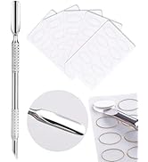 Makartt Cuticle Pusher, Dual Ended Cuticle Remover with 240 Grit Sandpaper Sheets, Professional S...