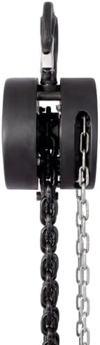 LuckyNote Chain Hoist 4400lbs 2T Capacity 10ft with 2 Heavy Duty Hooks,Manual Chain Hoist Steel Construction (Black)