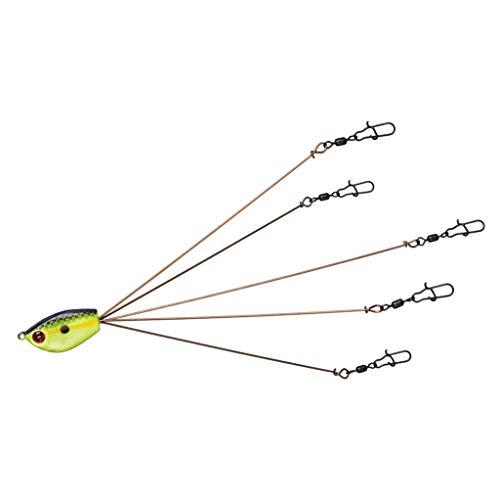 Yum Yumbrella 17,8 cm Foxy Lady Multi-lure 5 Fils Rig idéal pour vos sessions en lac