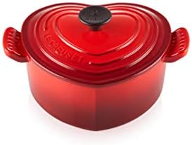 Le Creuset Enamelled Cast Iron Heart-Shaped Casserole Dish With Lid, 18 cm, 1.9 Litres, Cerise, 251050206