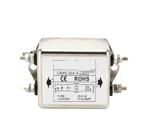 Filtre unipolaire à vis CW4E-30A-S d'alimentation monophasé AC 220V