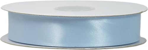 Ideapiu Idea - Cinta doble de raso azul de varias alturas, de doble raso, color azul, para bomboneras, cintas de doble raso, 25 mm, cintas de tela, cinta para envolver regalos