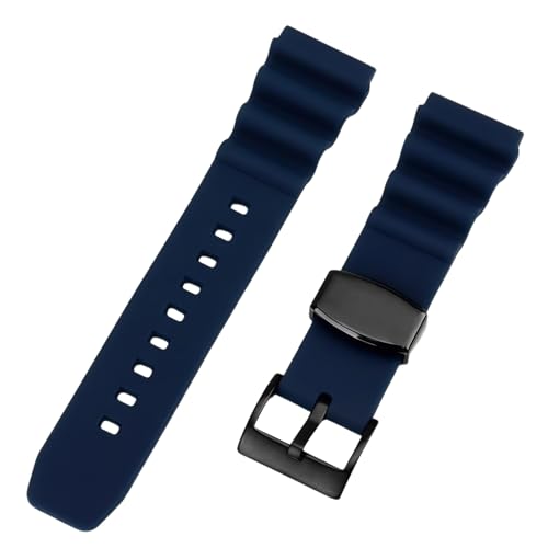 Bracelet montre 20mm silicone étanche de la plage au bureau pour Seiko 5