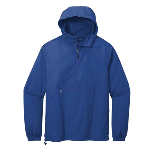 Custom Embroidered Rain Jacket, Personalized Wind Breaker, Custom Packable Anorak, 100% Polyester Rain Jacket2