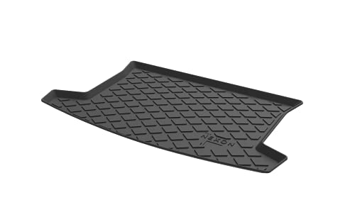 Image of GFX TPV Car Trunk Mat Dustproof /Waterproof /Foldable, Strong & Thick Compatible with Nexon, All Weather Protection Floor Dicky /Boot Mat (Model - 2020 Onwards), Black