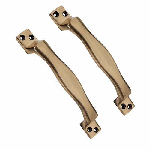 Image of Door Handle Cool Door Handles for Main Door Aluminum (7 Inch), Antique- Finish Door Handles for Home and Office for Wooden & Glass Door Handle, Pull Door Handle (Pack of 1 Pair, Tie)
