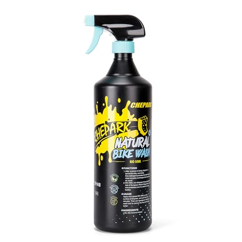 Nano bike Cleaner with Easy Spray Applicator - Bike Wash Fast Acting Cleaner for Oil, Grease and Dirt Removal - Bike Cleaner for All Surface Types (1000ml)